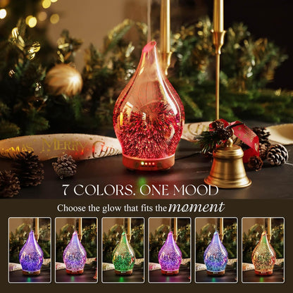 Essential Oil Diffuser 150Ml Handmade Glass Diffuser 6H Runtime